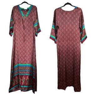 Vintage Jessica McClintock V-Neck Kaftan Dress